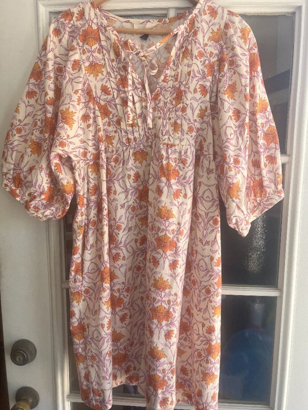 Women’s BOHO Floral Puff Sleeves Casual Dress Size Small By Universal Thread
